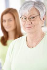 elder lady with woman behind her