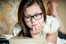 girl reading book