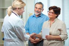 doctor patients handshake