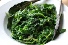 cooked spinach