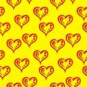 Paño de microfibras visio-rx diseño corazones amarillos