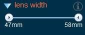 lens width search