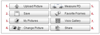 virtual mirror options menu